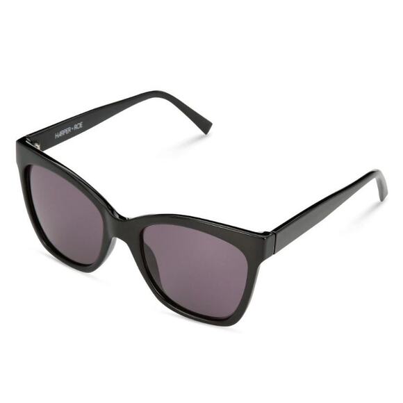 New Harper + Roe Black Women's Sunglasses - Picture 1 of 6